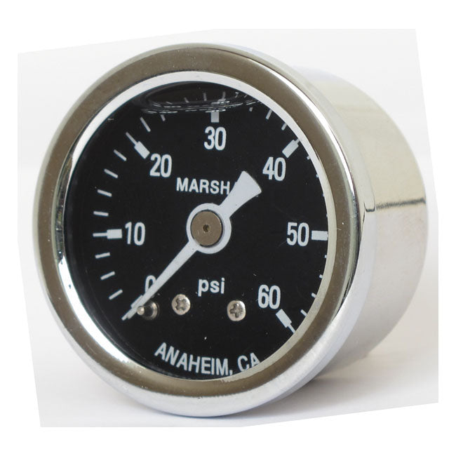 oil pressure gauge, 0-60 PSI. Stainless housing