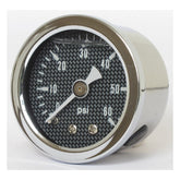 oil pressure gauge, 0-60 PSI. Stainless housing