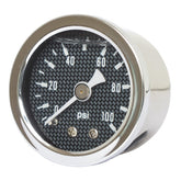 oil pressure gauge, 0-100 PSI. Stainless housing