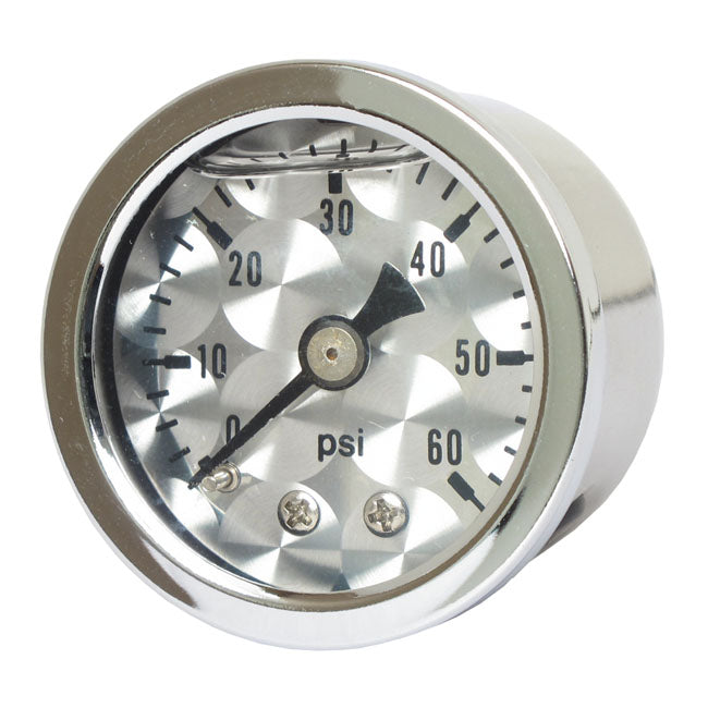 oil pressure gauge, 0-60 PSI. Stainless housing