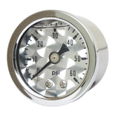 oil pressure gauge, 0-60 PSI. Stainless housing