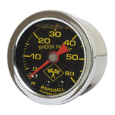 oil pressure gauge, 0-60 PSI. Stainless housing