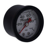 oil pressure gauge, 0-100 PSI. Black housing