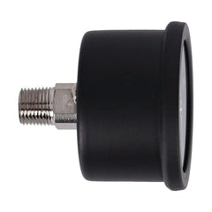 oil pressure gauge, 0-100 PSI. Black housing