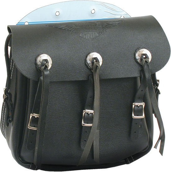 36-43 style leather saddlebag. Brown