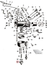 Lock nut, float bowl