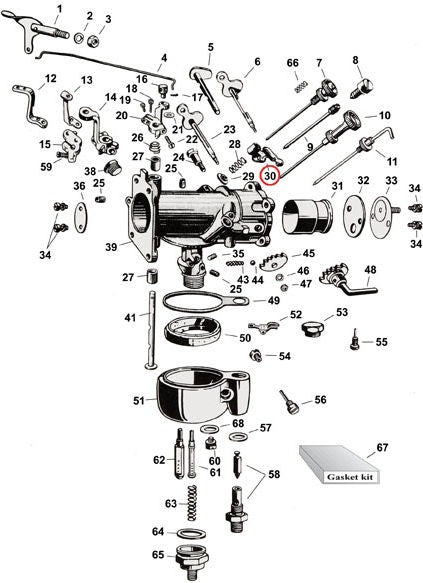 LEVER, NEEDLE VALVE