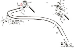 OUTER BRAKE CABLE, FRONT