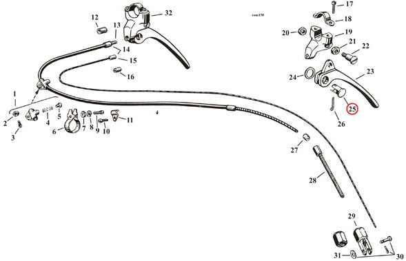 Bushing, handlebar brake lever