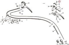 Screw, brake lever bracket clamp