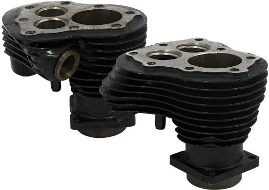 Replacement 45" Flathead cylinder set. Front + rear. Black
