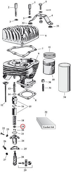 COLLAR, VALVE SPRING