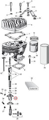 Tappet block set (2), front. Zinc plated