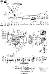 Race, thrust bearing main drive gear