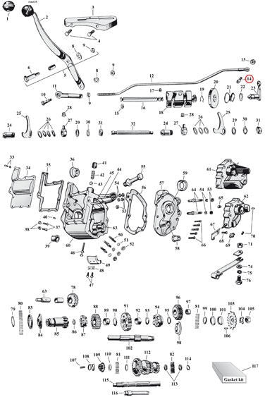 PIN, SHIFTER ROD CLEVIS