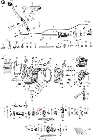 Thrustwasher set, 2nd gear (8pk)