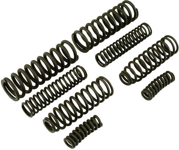 Heavy Duty 8-spring set for early Springer forks. Black Par