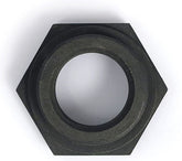 Springer fork stem nut. Black
