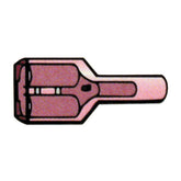 Connectors, slide-on terminal Nylon, crimp. Red 1/4" female