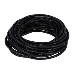 PVC split wiring loom. 50ft, 1/4" I.D. (6.35mm). Black