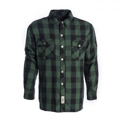 WCC Dominator Riding Flannel Shirt Green/Black CE Appr.