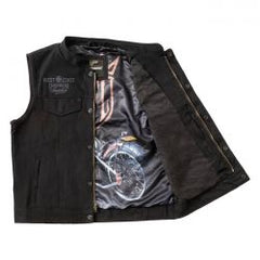WCC X 13 1/2 Dominator Black Canvas Riding Vest
