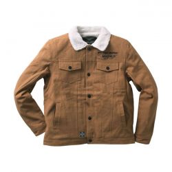 WCC Sherpa Lined Canvas Jacket Black