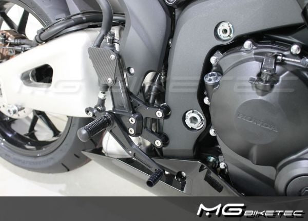 Mg-biketec Sport Rearset Honda CBR 600 RR Black 2007-2008 | 2500-254007