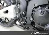 Mg-biketec Sport Rearset Honda CBR 600 RR Black 2007-2008 | 2500-254007