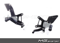 Mg-biketec Sport Rearset Kawasaki ZX-6R Black 2007-2009 | 2500-364007