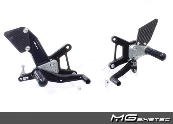 Mg-biketec Sport Rearset Kawasaki ZX-6R Black 2007-2009 | 2500-364007