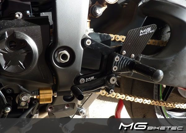 Mg-biketec Sport Rearset Kawasaki ZX-6R Black 2009 | 2500-364009