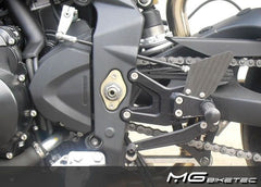 Mg-biketec Sport Rearset Triumph Street Triple 675 Black 2008-2011 | 2500-914507