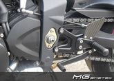 Mg-biketec Sport Rearset Triumph Street Triple 675 Black 2008-2011 | 2500-914507