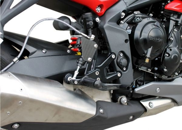 Mg-biketec Sport Rearset Triumph Street Triple 675 Black 2013-2016 | 2500-914513
