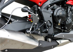 Mg-biketec Sport Rearset Triumph Street Triple 675 Black 2013-2016 | 2500-914513