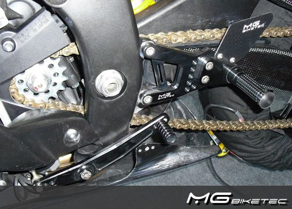 Mg-biketec Sport Rearset Yamaha YZF-R6 Black 2006-2007 | 2500-994006