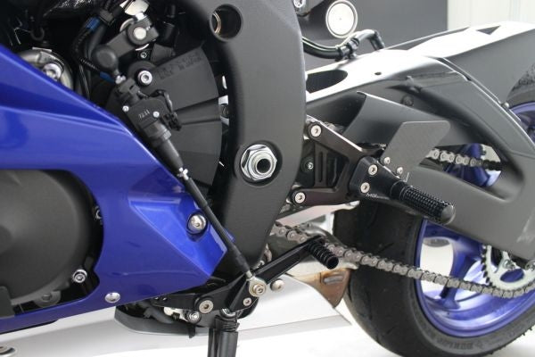 Mg-biketec Sport Rearset Yamaha YZF-R6 Black 2017 | 2500-994017