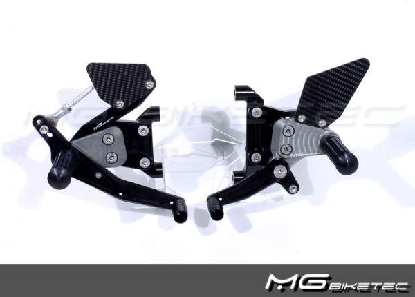 Mg-biketec Sport Rearset Honda CBR 600 RR Titanium Grey 2007-2008 | 2540-254007