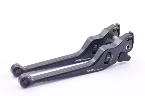 Mg-biketec Brake Lever Set - Long Piaggio NRG 50 DD Black 2014 | 4001-7508LR