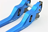 Mg-biketec Brake Lever Set - Long Vespa PX 125 2T (Grimeca Bremspumpe) Blue 1984 | 4021-7501LR