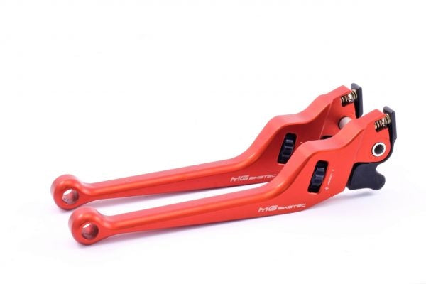 Mg-biketec Brake Lever Set - Long Piaggio NRG 50 DD Red 2014 | 4031-7508LR