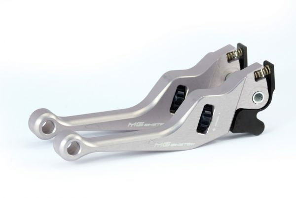 Mg-biketec Brake Lever Set - Short Piaggio NRG 50 DD Titanium Grey 2014 | 4043-7508LR