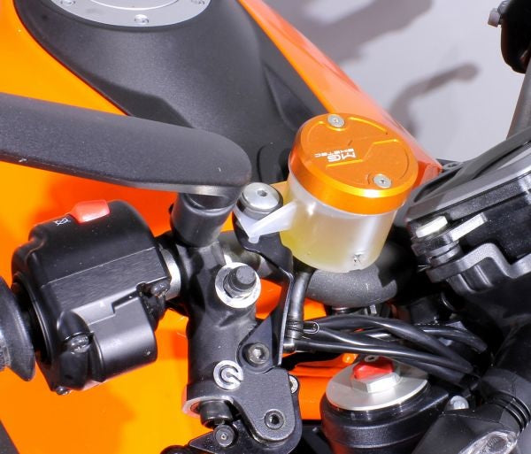 Mg-biketec Reservoir Cover - Front Brake Ducati 848 Orange 2008 | 5573-156508