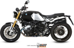 Mivv SPORT X-cone SLIP-ON Muffler BLACK PAINTED STAINLESS STEEL for BMW R NINE T 2014 ECE approved (Euro3/Euro4) | B.024.LP1