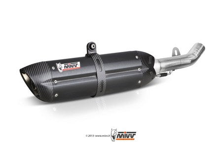 Mivv SPORT SUONO SLIP-ON Muffler BLACK STAINLESS STEEL for HONDA HORNET 600 1998 - 2002 EC approved | H.018.L9