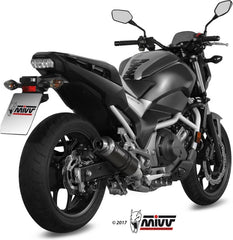 Mivv SPORT GP SLIP-ON Muffler BLACK STAINLESS STEEL for HONDA INTEGRA 750 2016 EC approved (Euro4) | H.065.LXB