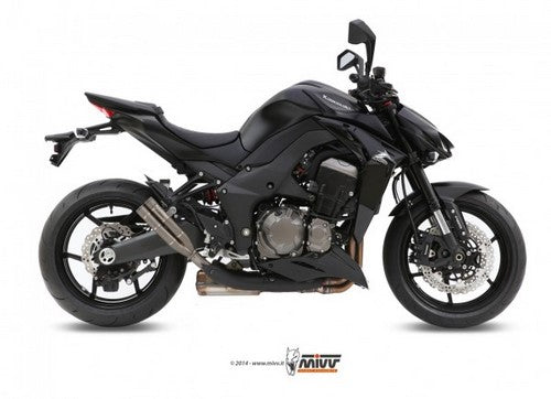 Mivv SPORT DOUBLE GUN 2 SLIP-ON Muffler FULL TITANIUM for KAWASAKI Z 1000 2014 NOT approved | K.039.SDG