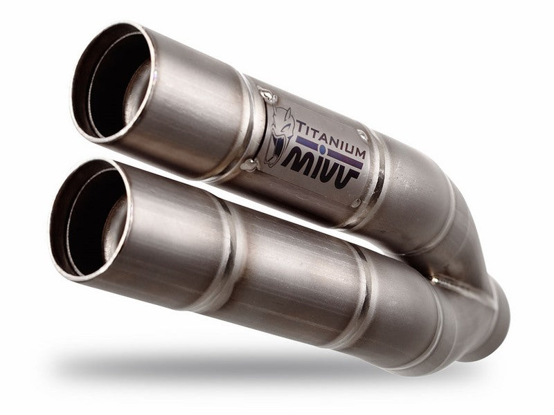 Mivv SPORT DOUBLE GUN SLIP-ON Muffler FULL TITANIUM for KAWASAKI Z900 2017 ECE approved (Euro4) | K.045.LDG