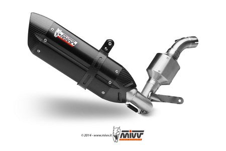 Mivv SPORT SUONO Imp. compl./Full sys. 1x1 STAINLESS STEEL for KTM 390 DUKE 2013 - 2016 EC approved Catalyzer is included | KT.012.L7